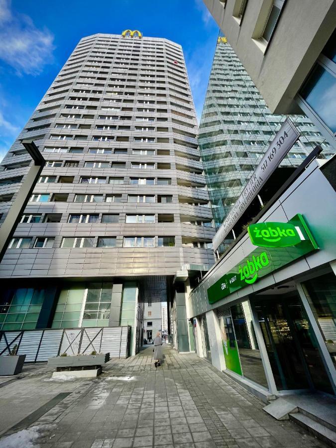 Super Apartament BLUE Ścisłe Centrum Dwie Linie Metra Netflix WiFi 300 Mbs Panorama Miasta Warschau Exterior foto