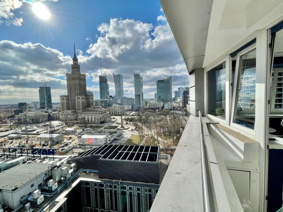Super Apartament BLUE Ścisłe Centrum Dwie Linie Metra Netflix WiFi 300 Mbs Panorama Miasta Warschau Exterior foto